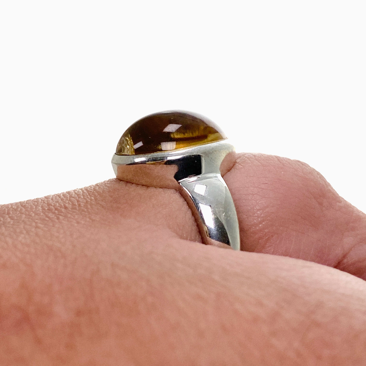 Citrine Oval Cabochon Ring Size 11 PRGJ611