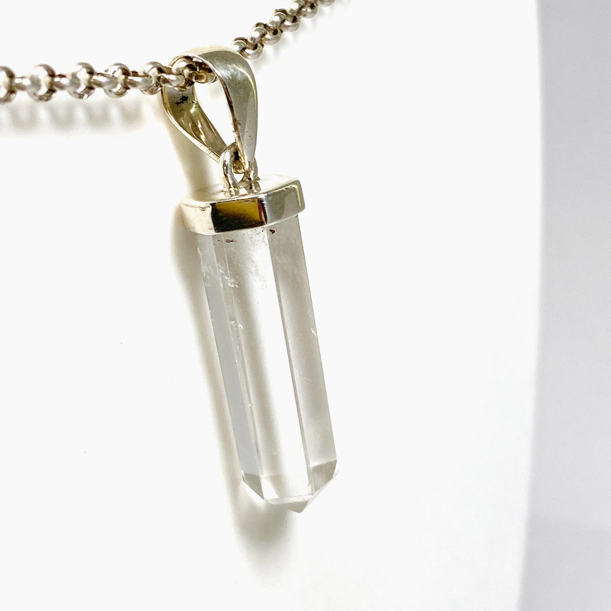 Clear Quartz Capped Point Pendant PPGJ1238