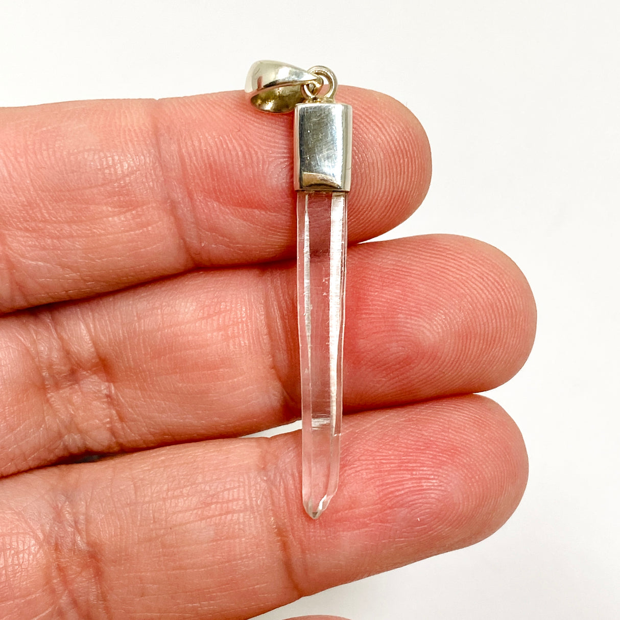 Clear Quartz Crystal Pendant BTP-102