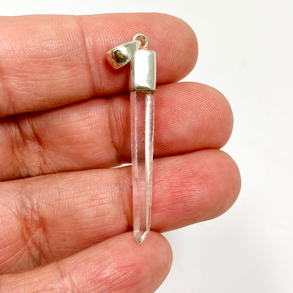 Clear Quartz Crystal Pendant BTP-102