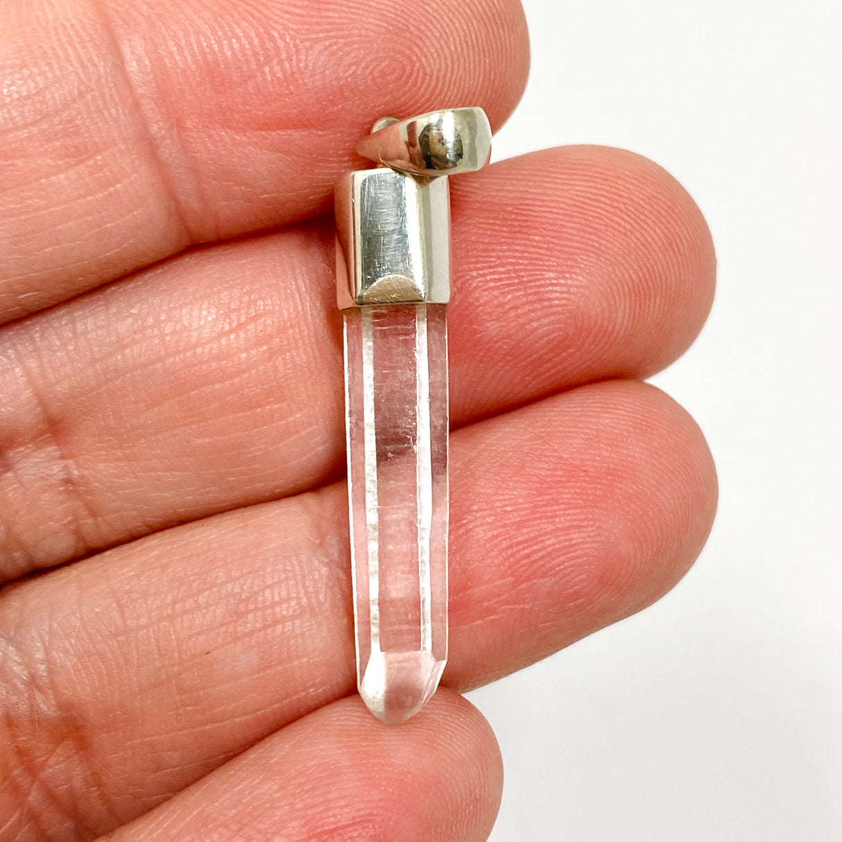 Clear Quartz Crystal Pendant BTP-103