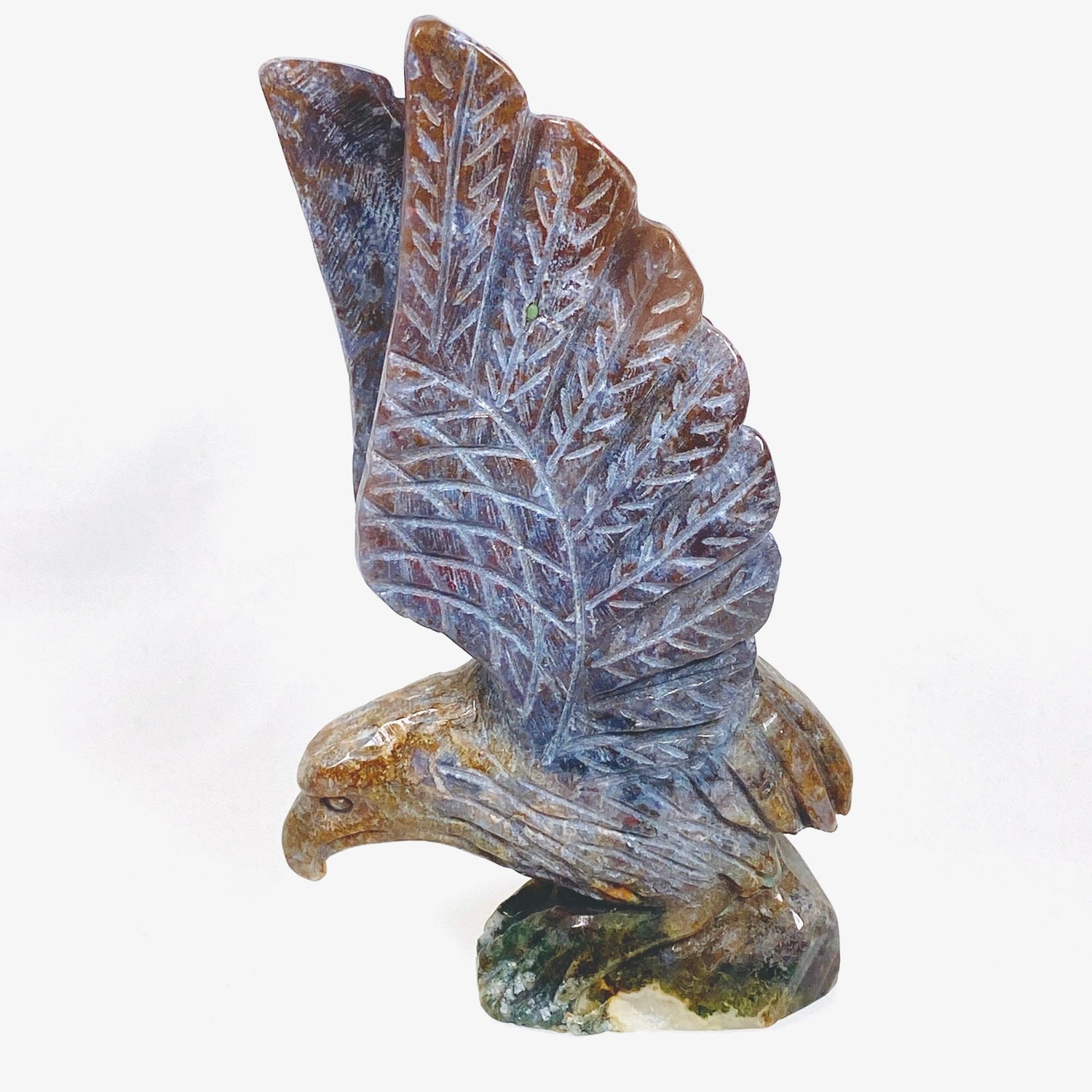 Colourful Moss Agate Eagle MAE - Nature's Magick