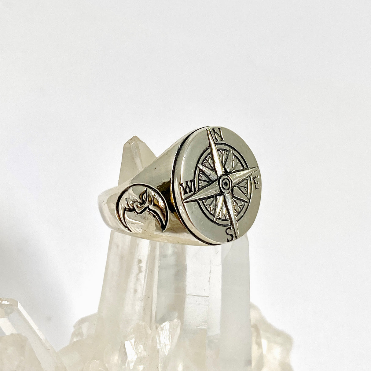 Compass Sterling Silver Ring RG948