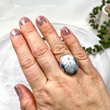 Dendritic Opal round ring s.10 KRGJ2295 - Nature's Magick