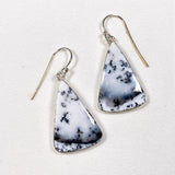 Dendritic Opal triangle earrings KEGJ1287 - Nature's Magick