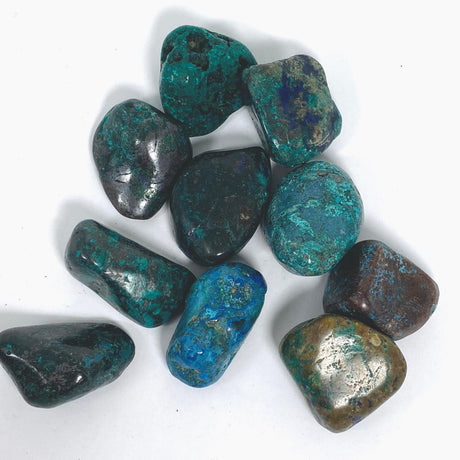 Dioptase tumbled stones - Nature's Magick