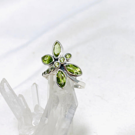 Dragonfly Ring with Faceted Peridot R3887 - Nature's Magick