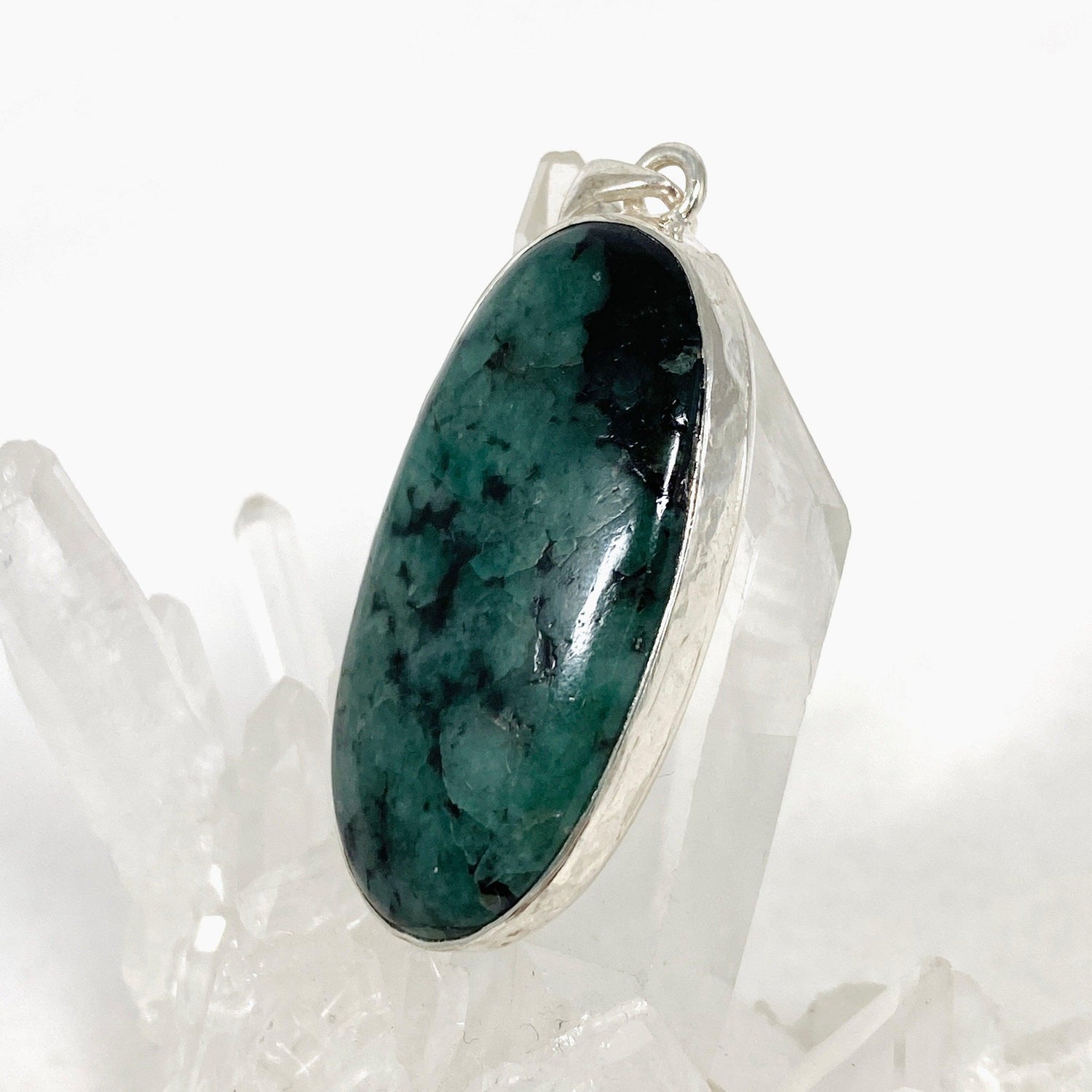 Emerald Oval Pendant KPGJ4181 - Nature's Magick