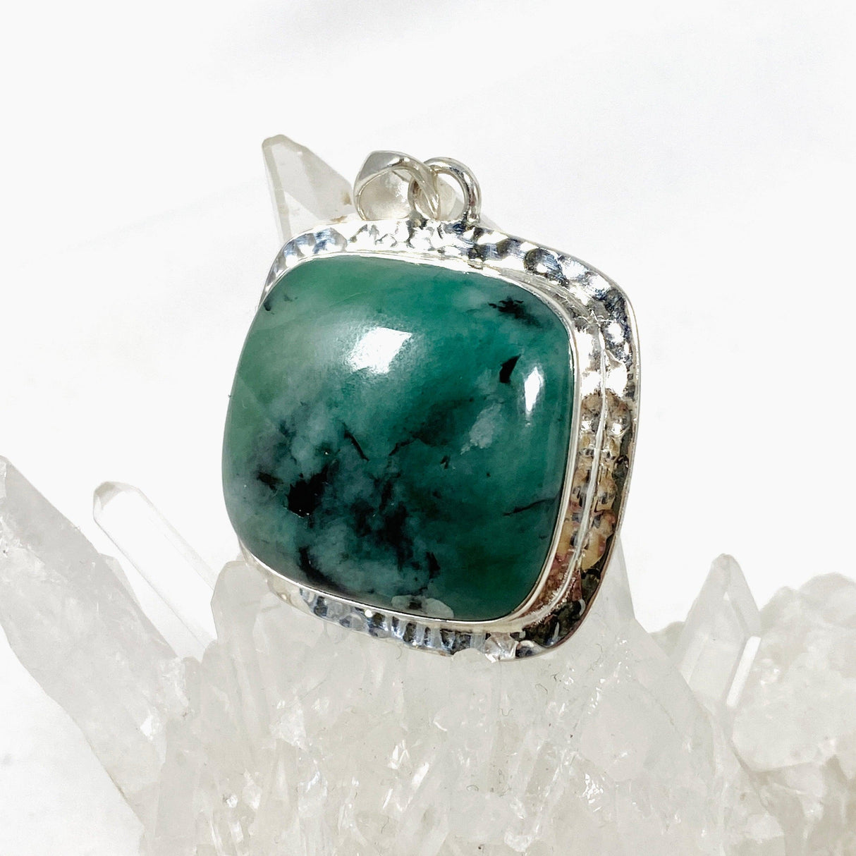 Emerald Rectangle Pendant KPGJ4180 - Nature's Magick