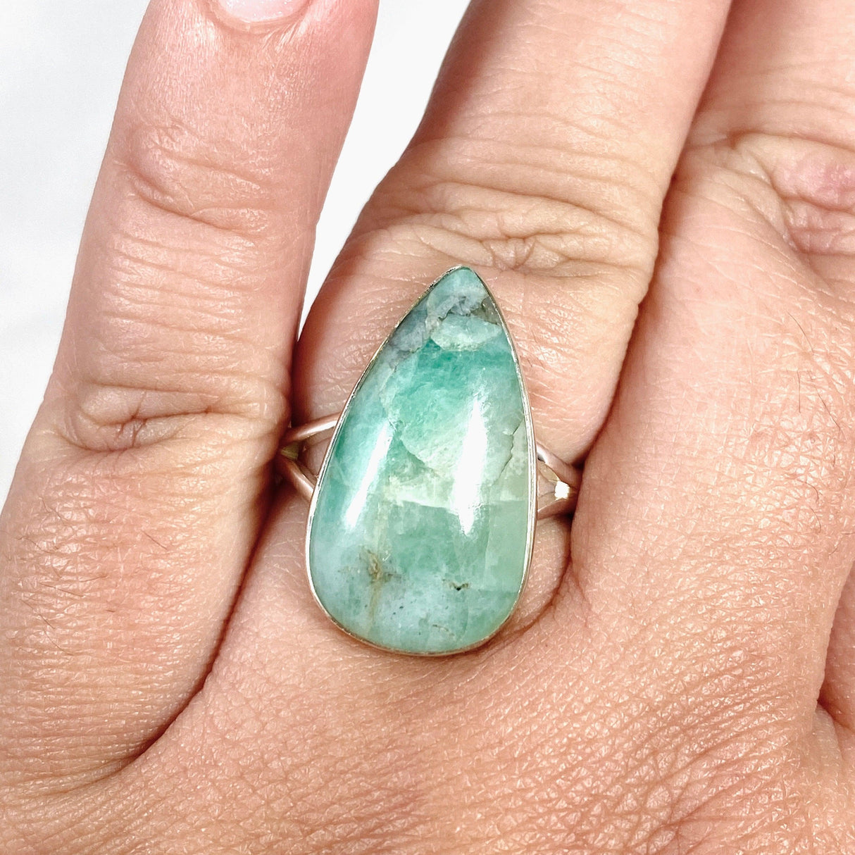 Emerald Teardrop Ring Size 11 KRGJ3115 - Nature's Magick