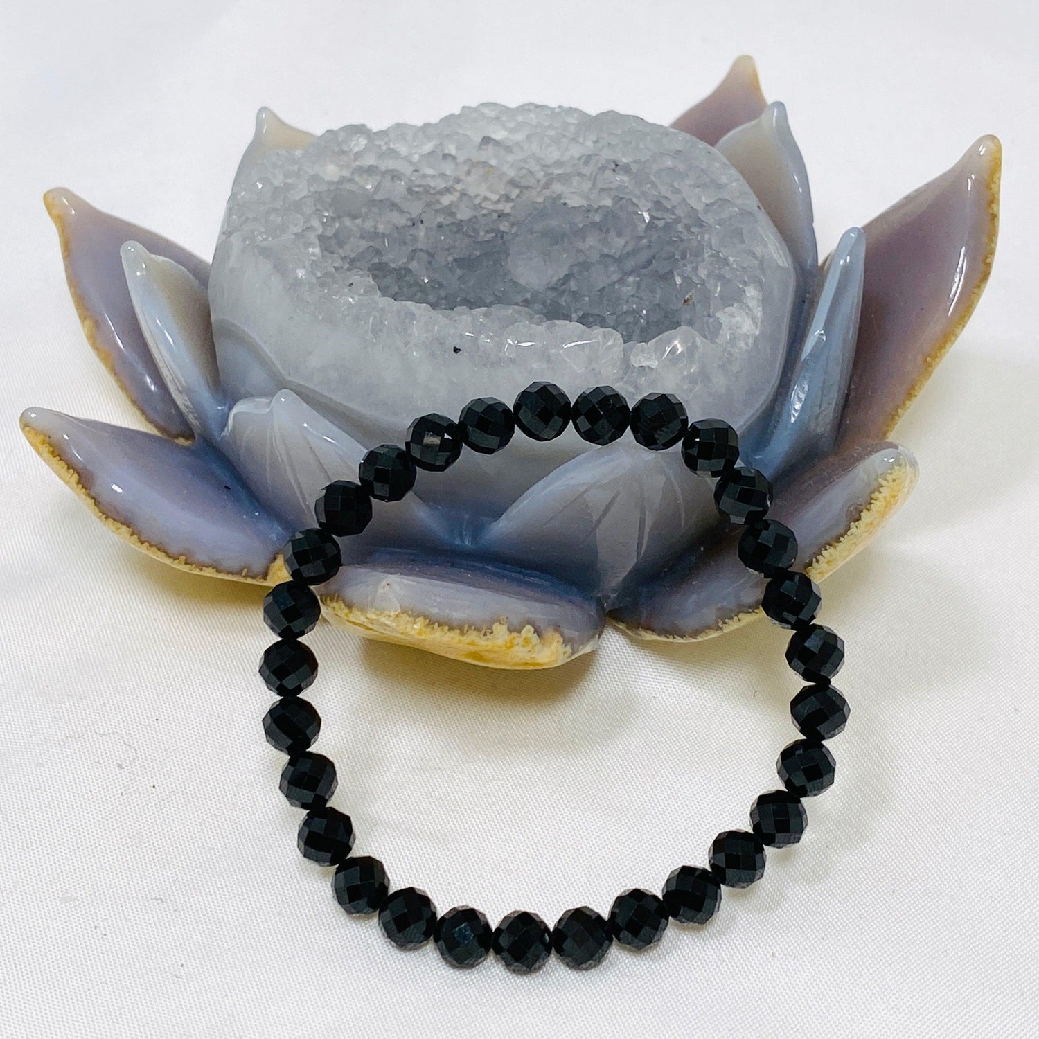 Faceted Round Gemstone Bracelet 5-6mm - Nature's Magick