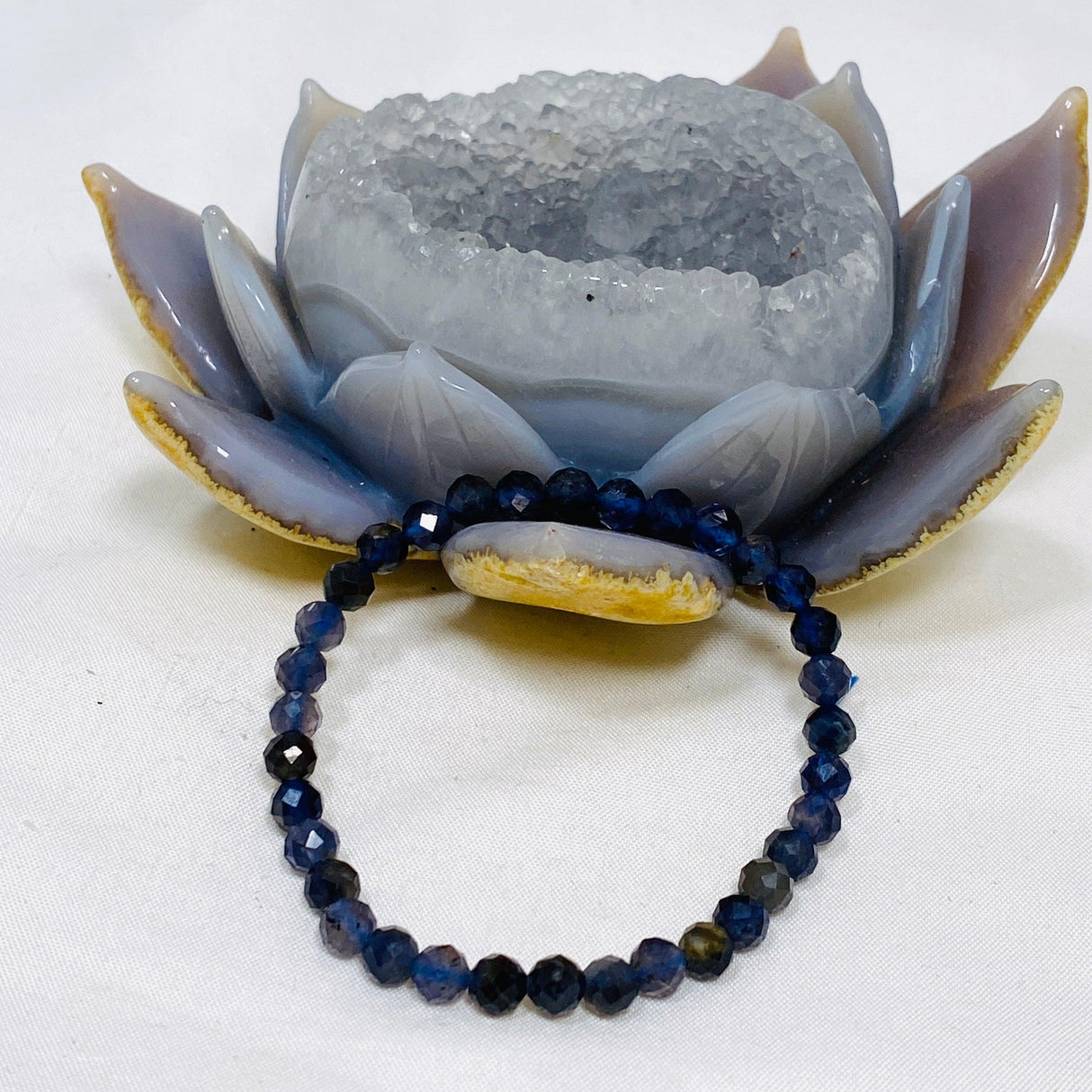 Faceted Round Gemstone Bracelet 5-6mm - Nature's Magick