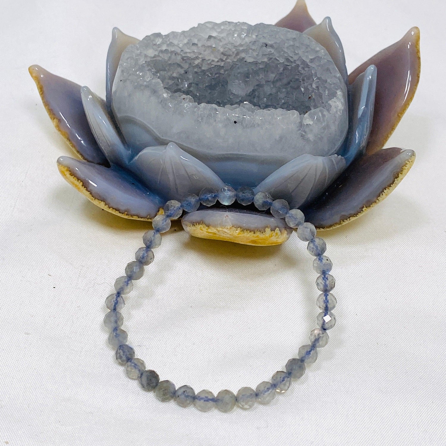 Faceted Round Gemstone Bracelet 5-6mm - Nature's Magick