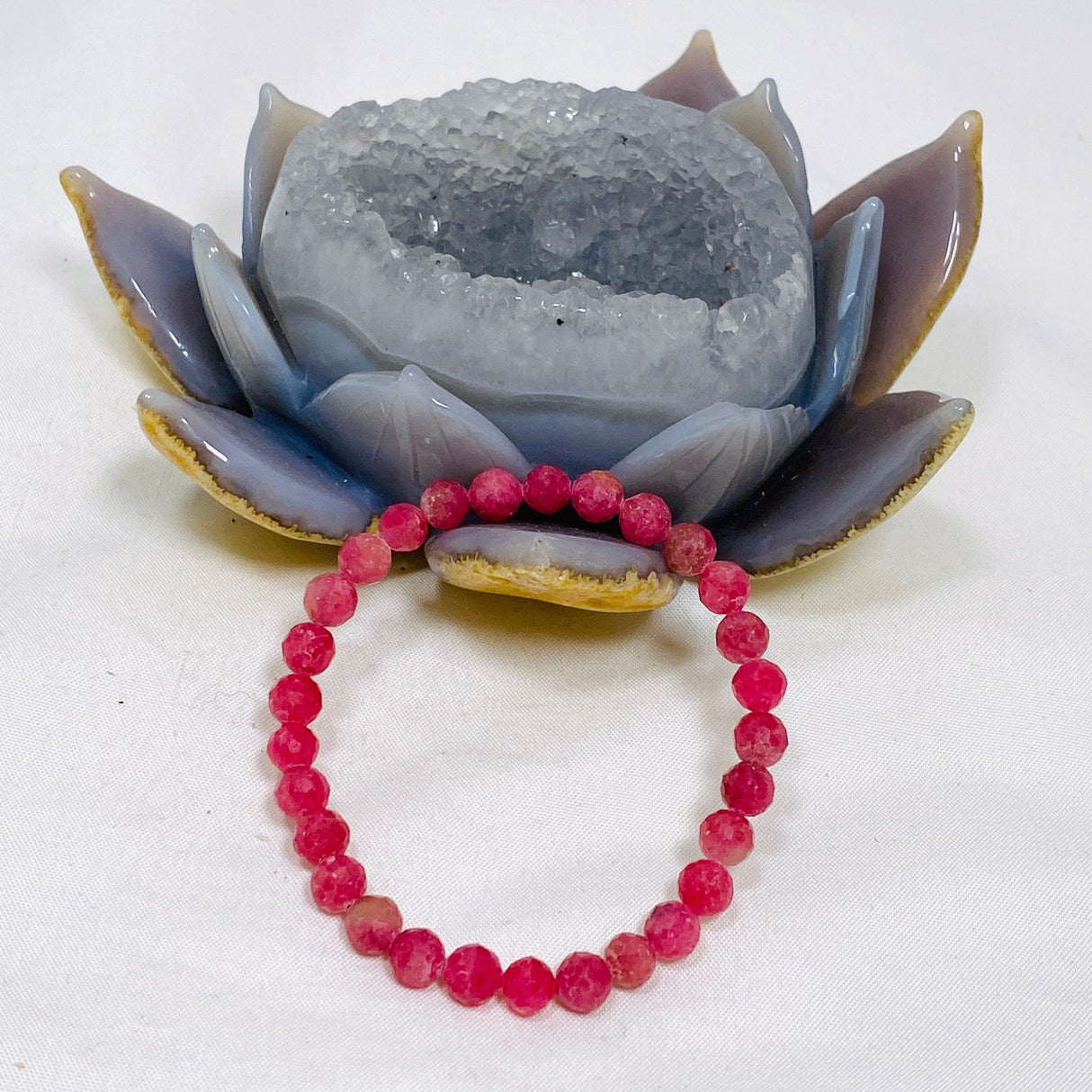 Faceted Round Gemstone Bracelet 5-6mm - Nature's Magick