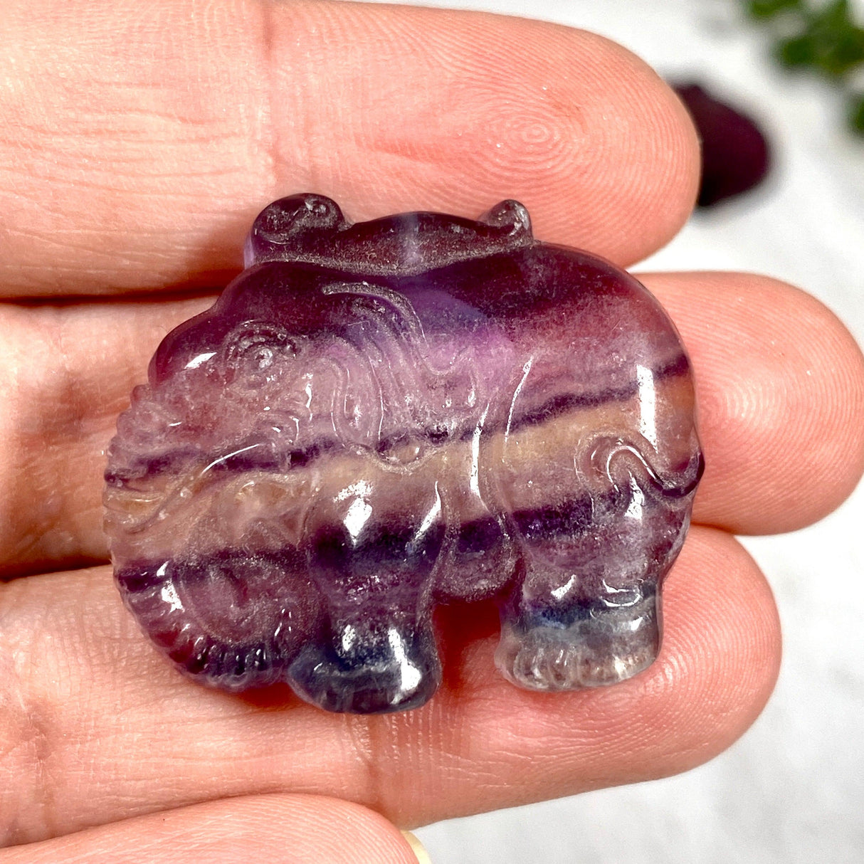 Fluorite Elephant FLE-01 - Nature's Magick