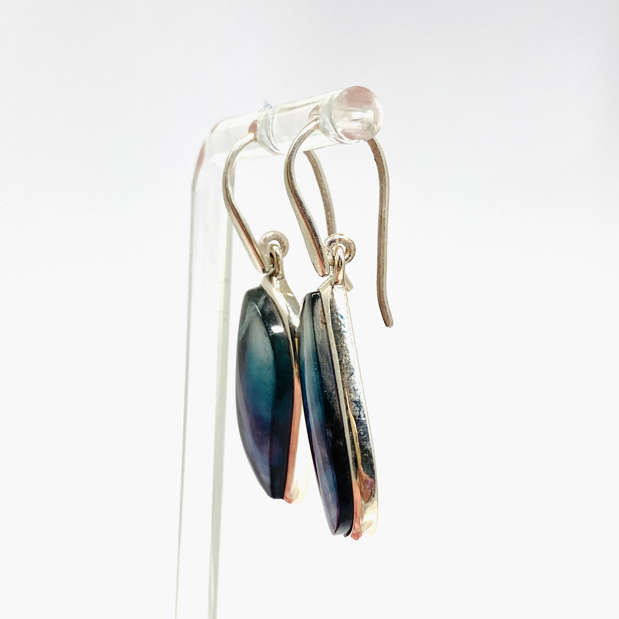Fluorite Freeform Cabochon Earrings PEGJ311
