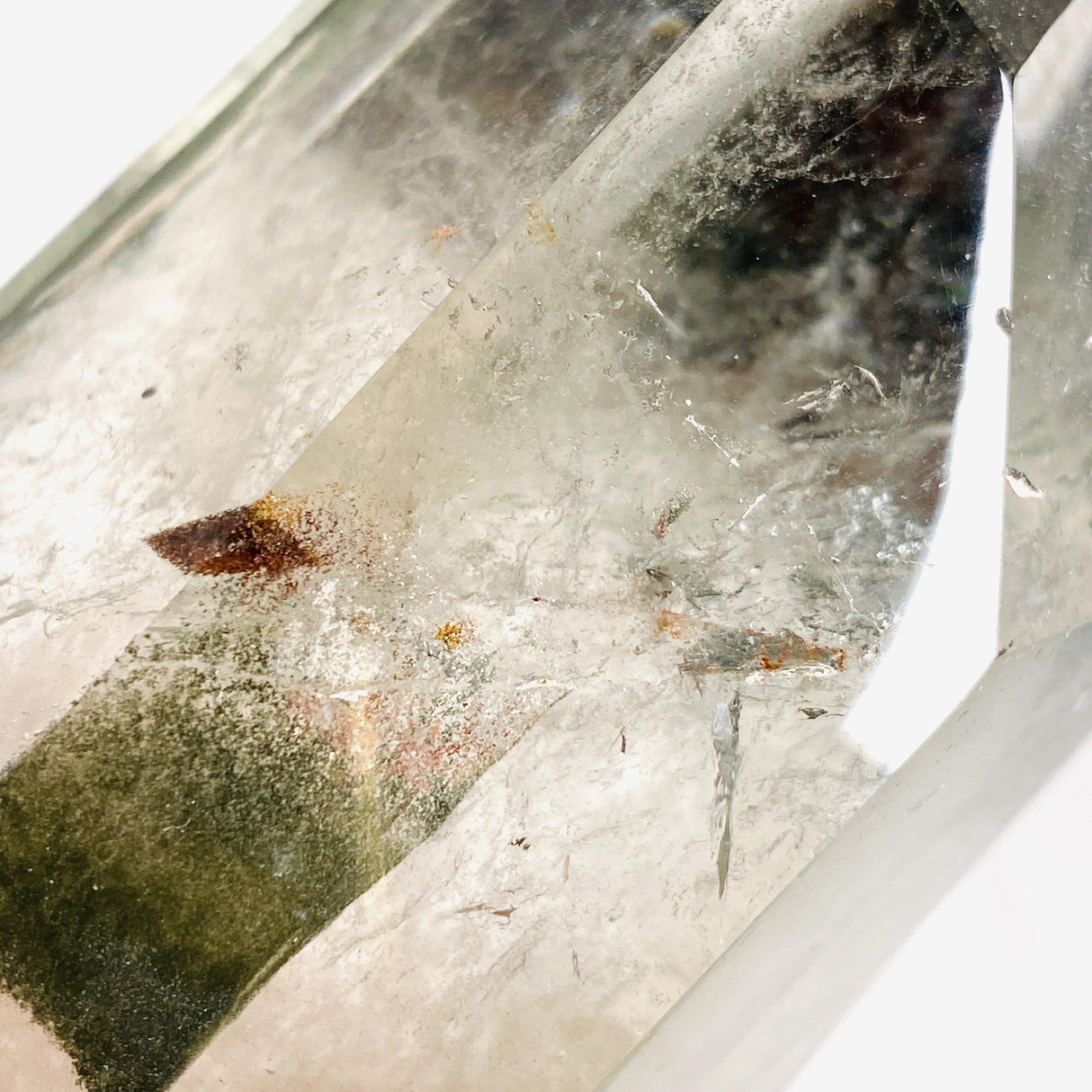 Garden Quartz polished twin crystal on stand - Nature's Magick