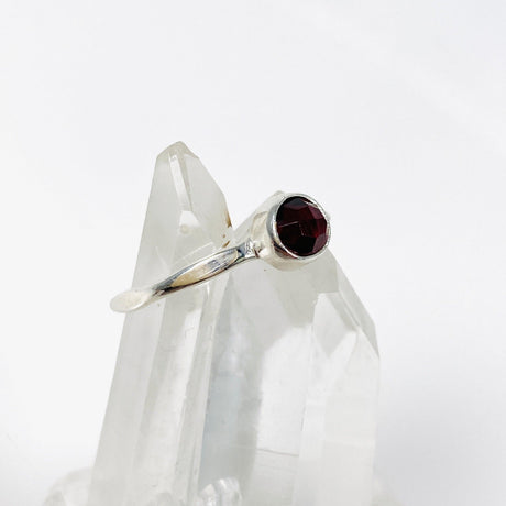 Garnet Faceted Petite Ring Size 7 LRGJ-15 - Nature's Magick