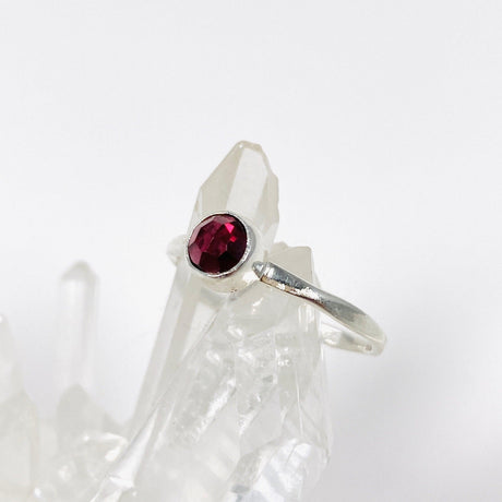 Garnet Faceted Petite Ring Size 7 LRGJ-15 - Nature's Magick