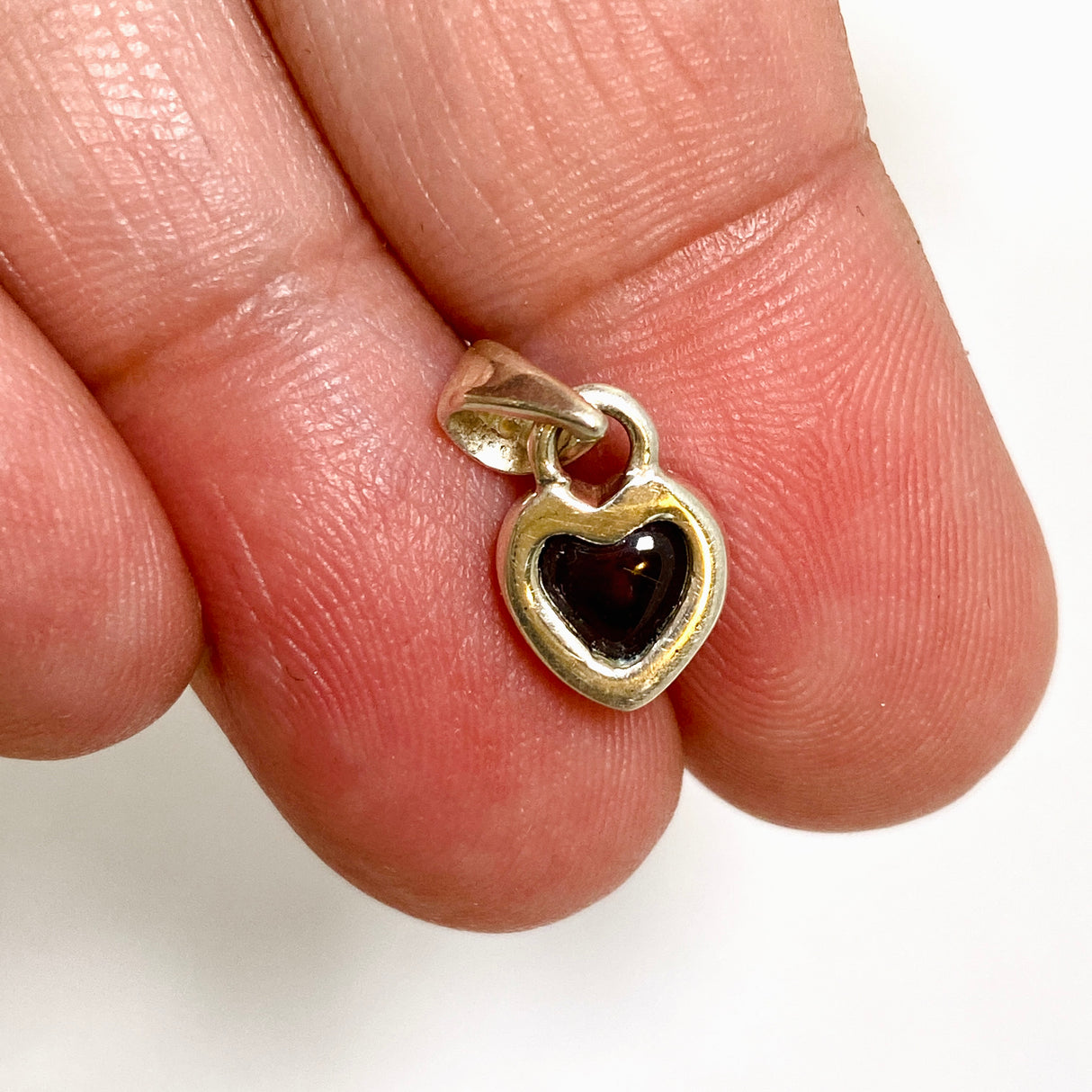 Garnet Heart Cabochon Pendant PPGJ1155