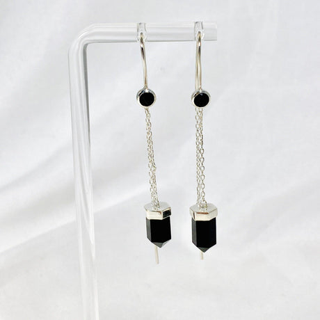 Gemstone and Silver Thread Earrings - Nature's Magick