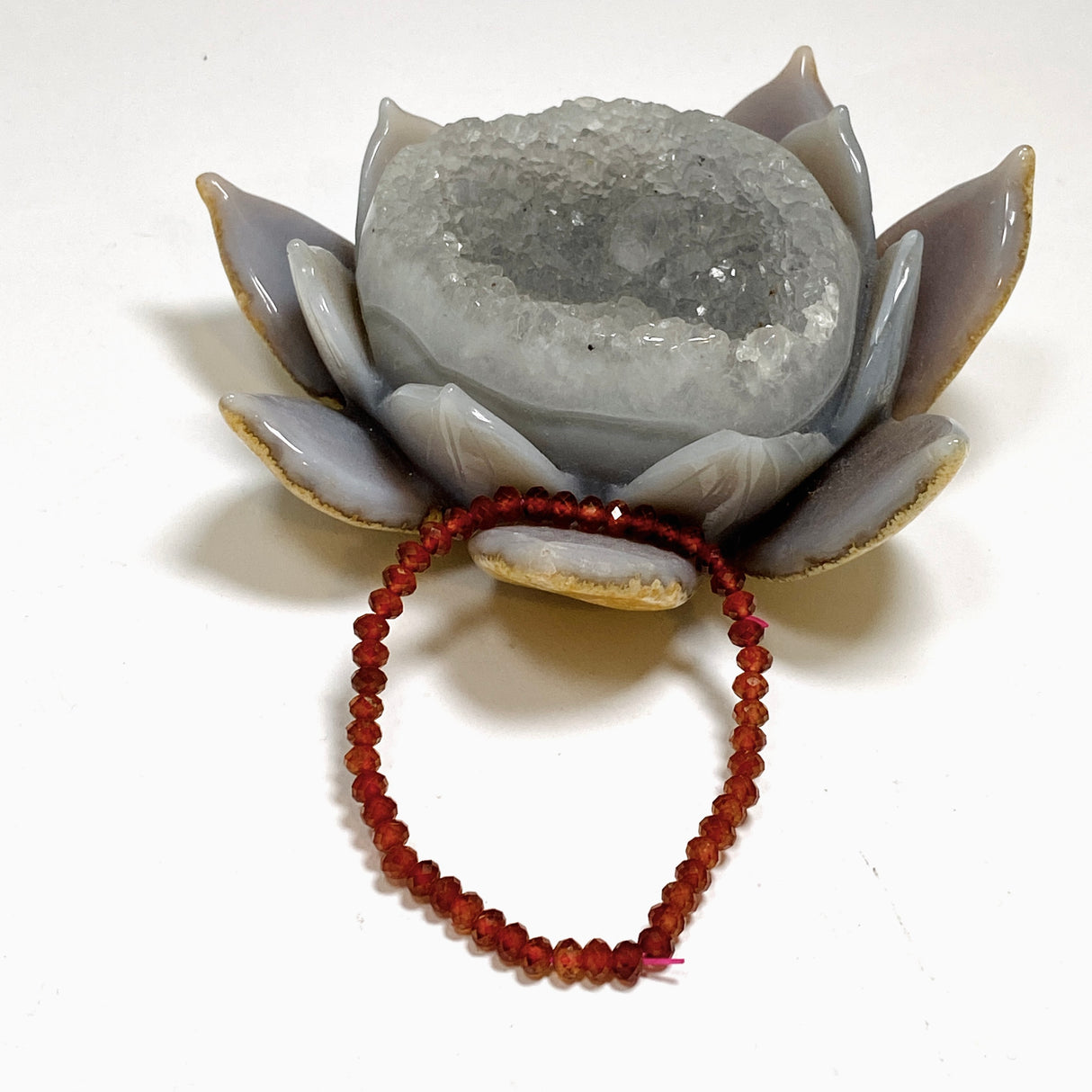 Hessionite Garnet Faceted Bracelet