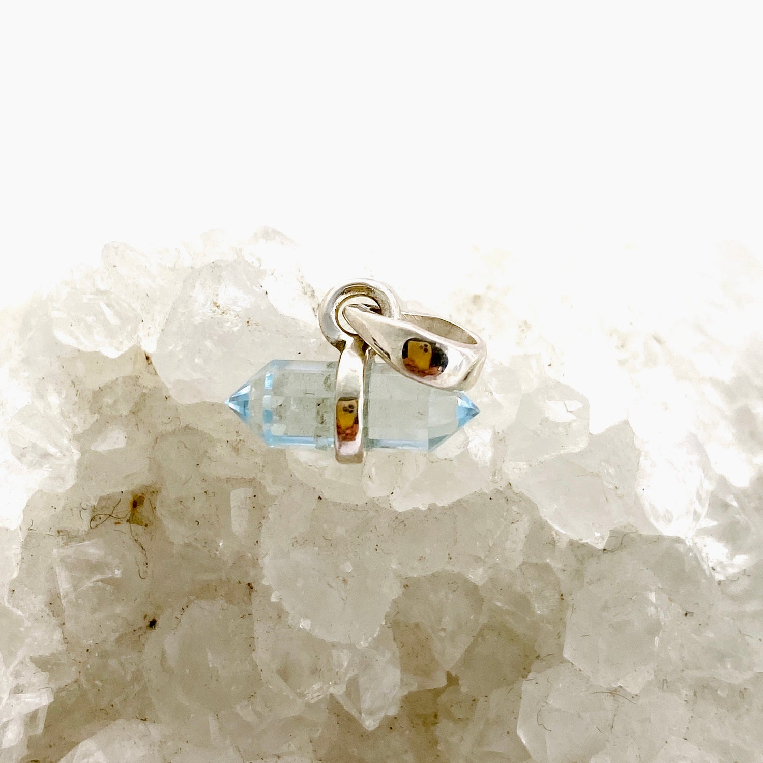 Gemstone Double Point Pendant (Horizontal) PPGJ1009