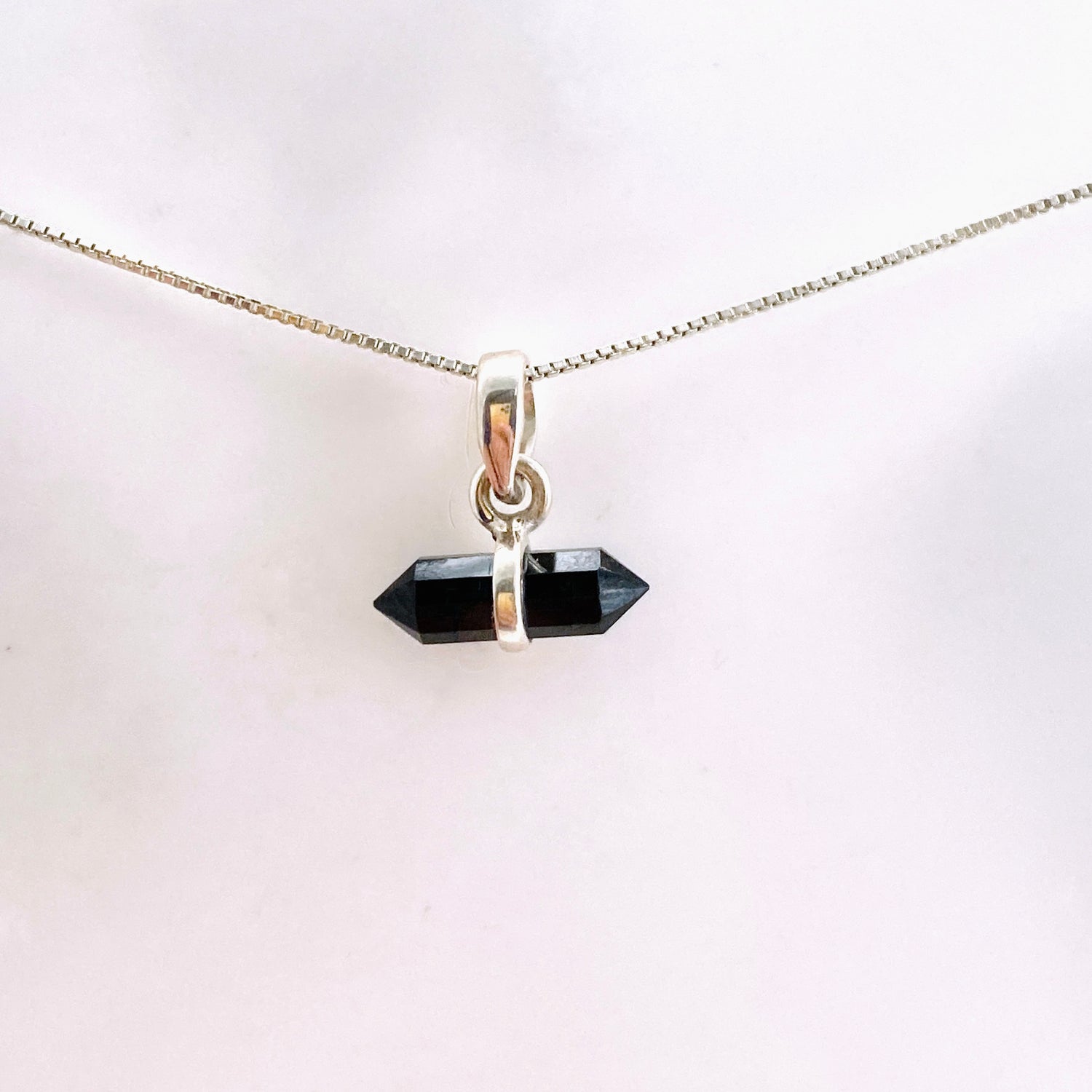 Gemstone Double Point Pendant (Horizontal) PPGJ1009
