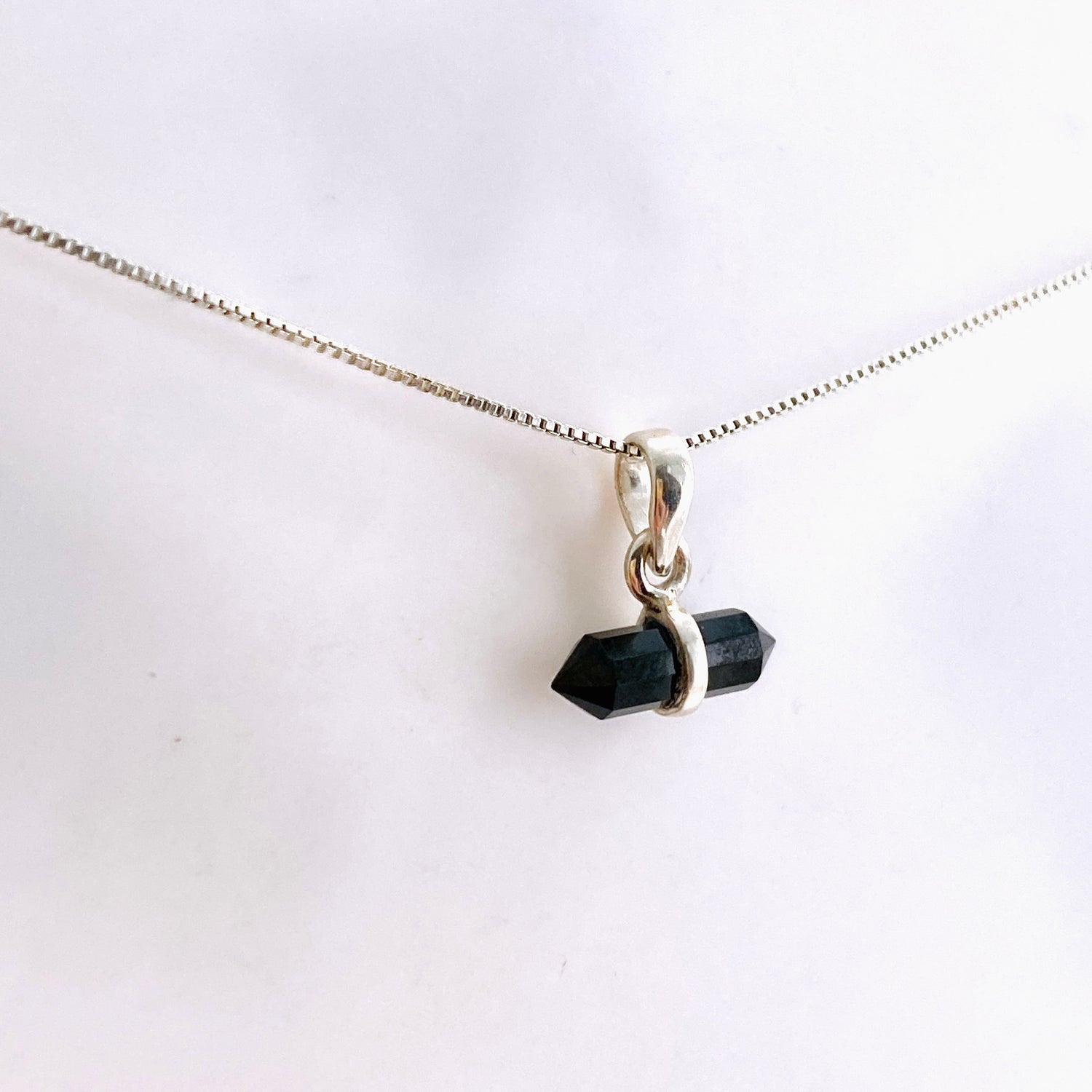 Gemstone Double Point Pendant (Horizontal) PPGJ1009