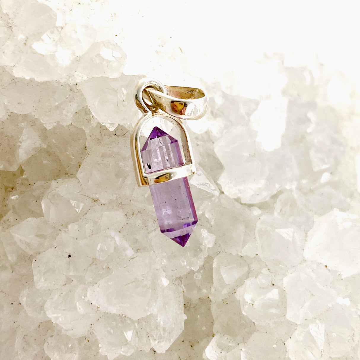 Gemstone Double Point Pendant (Vertical) PPGJ1010