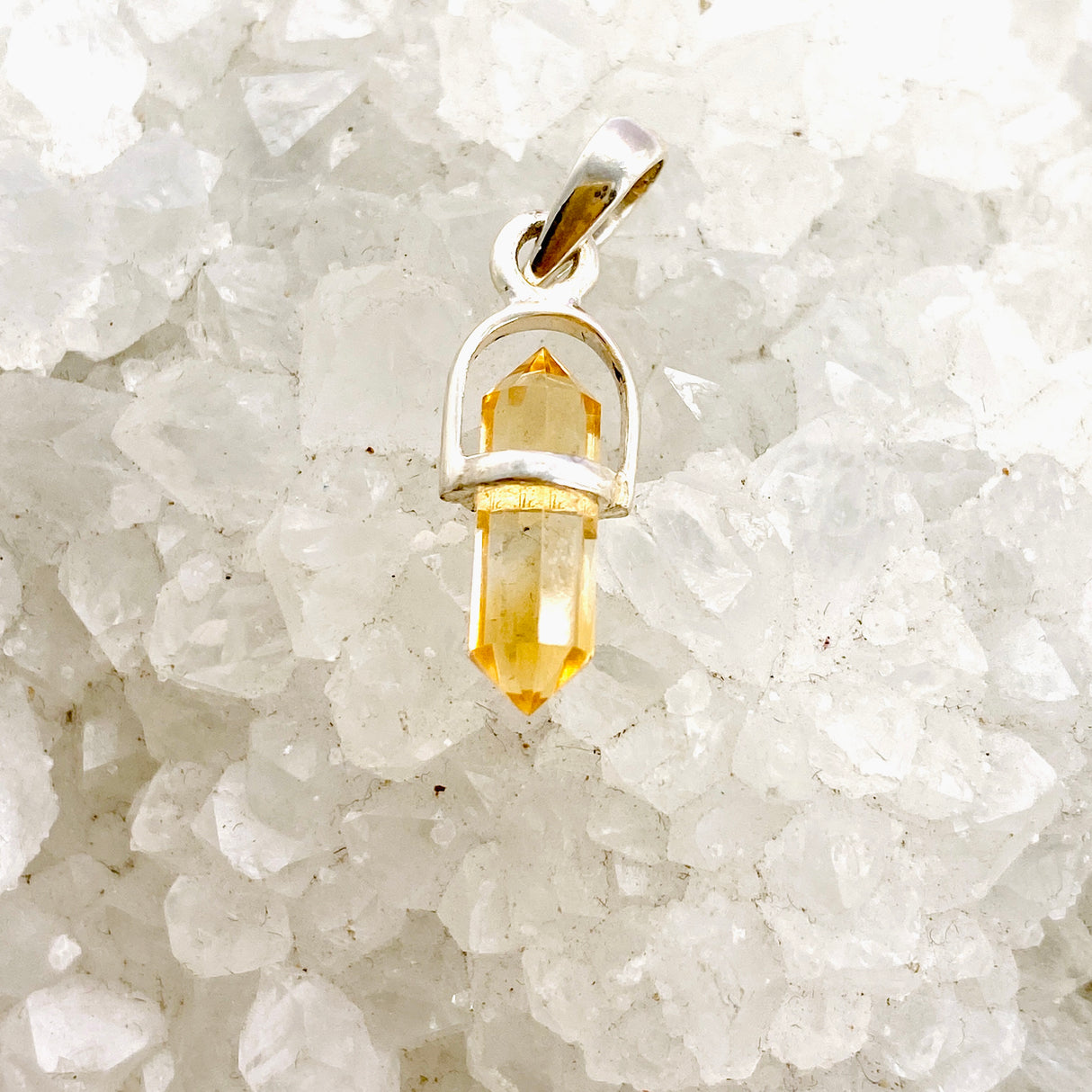 Gemstone Double Point Pendant (Vertical) PPGJ1010