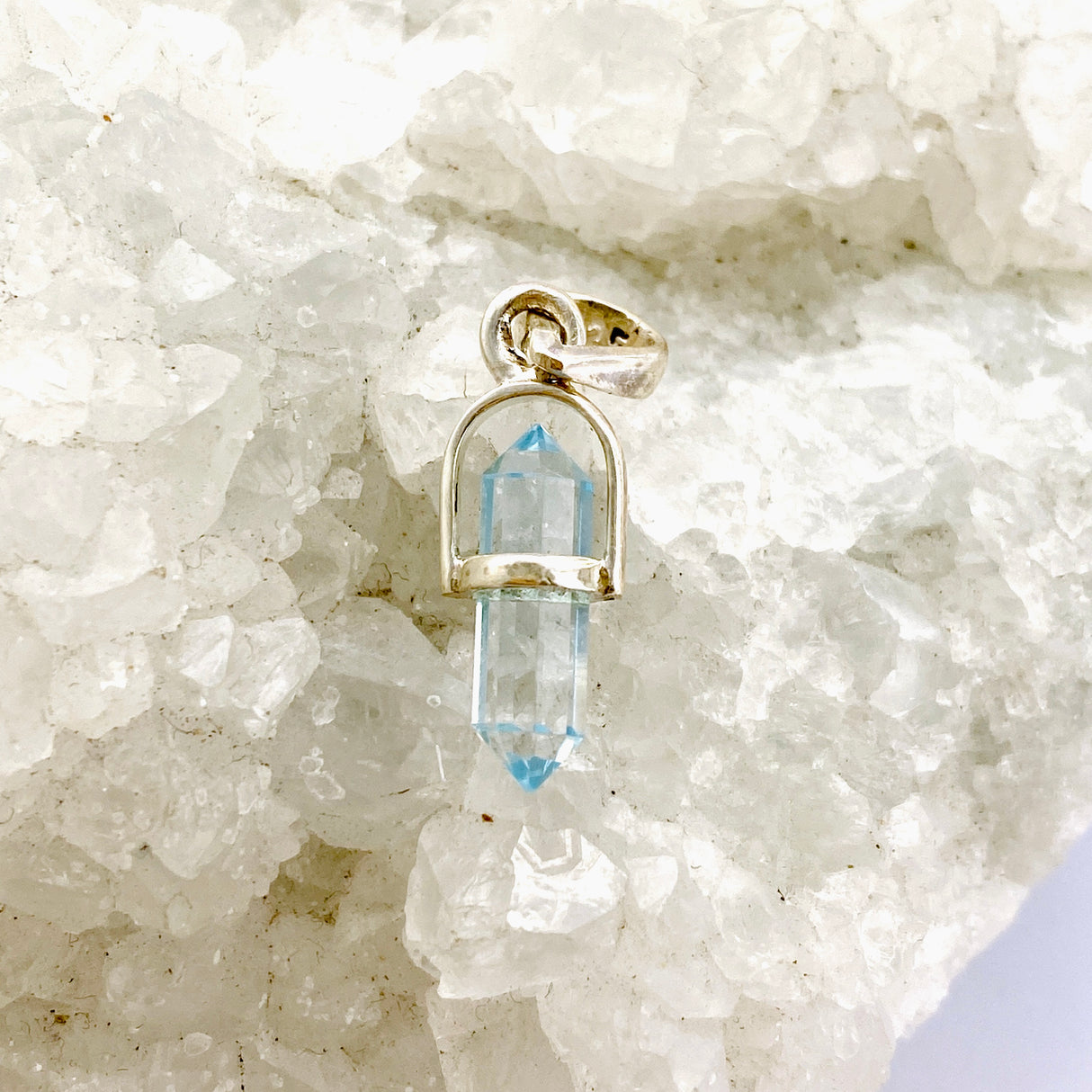 Gemstone Double Point Pendant (Vertical) PPGJ1010
