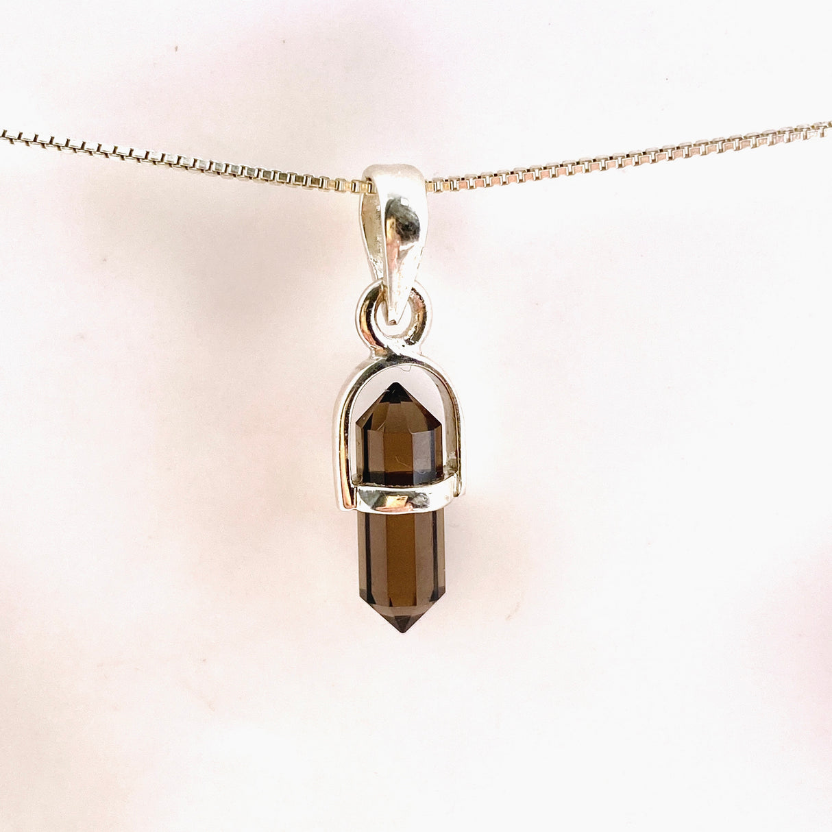 Gemstone Double Point Pendant (Vertical) PPGJ1010