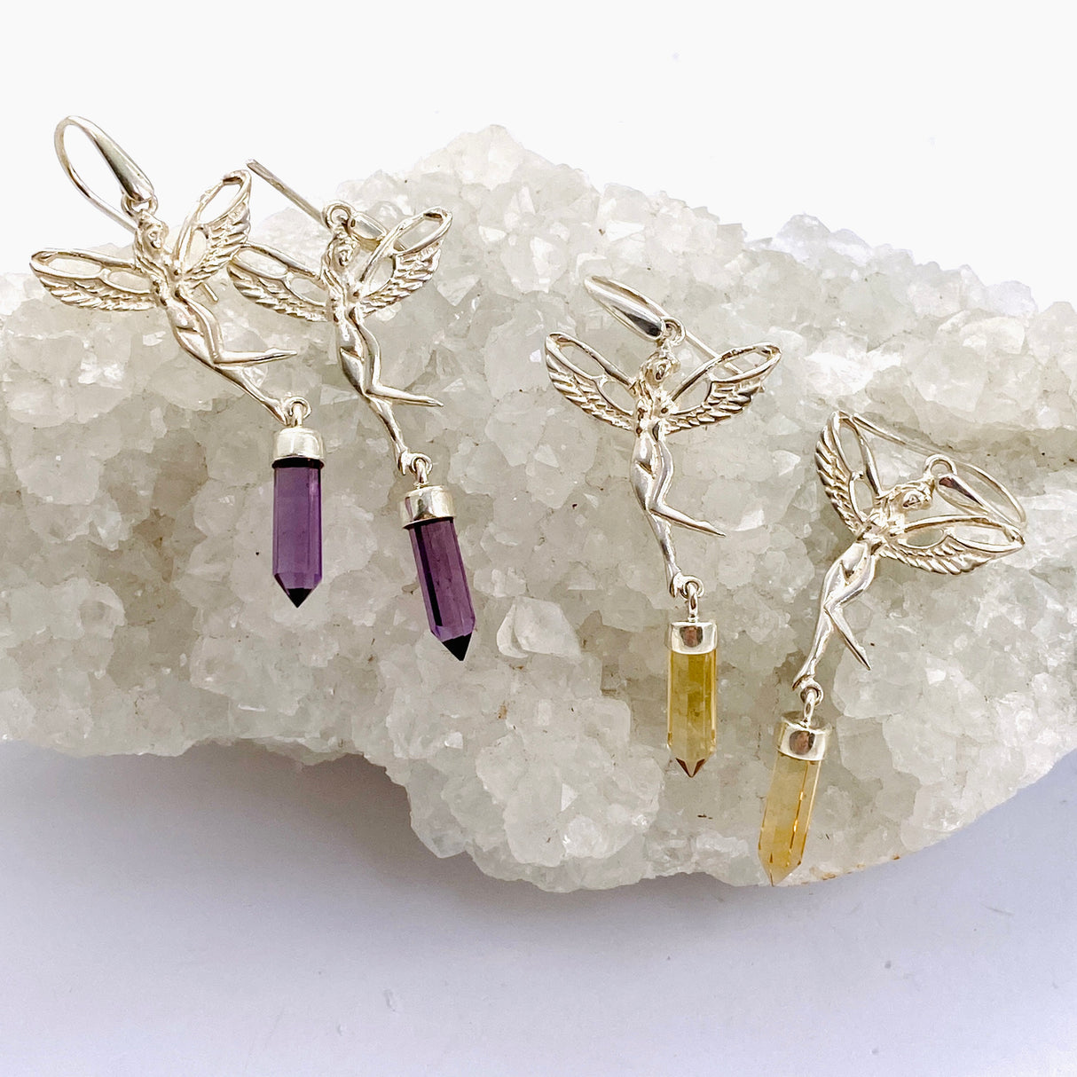 Gemstone Fairy Point Earrings PEGJ309
