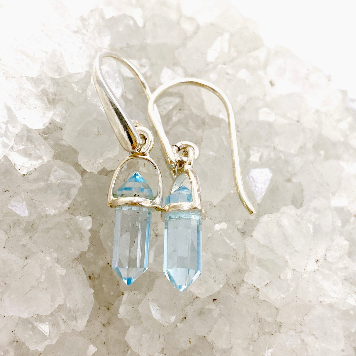 Gemstone Petite Double Point Earrings PEGJ308