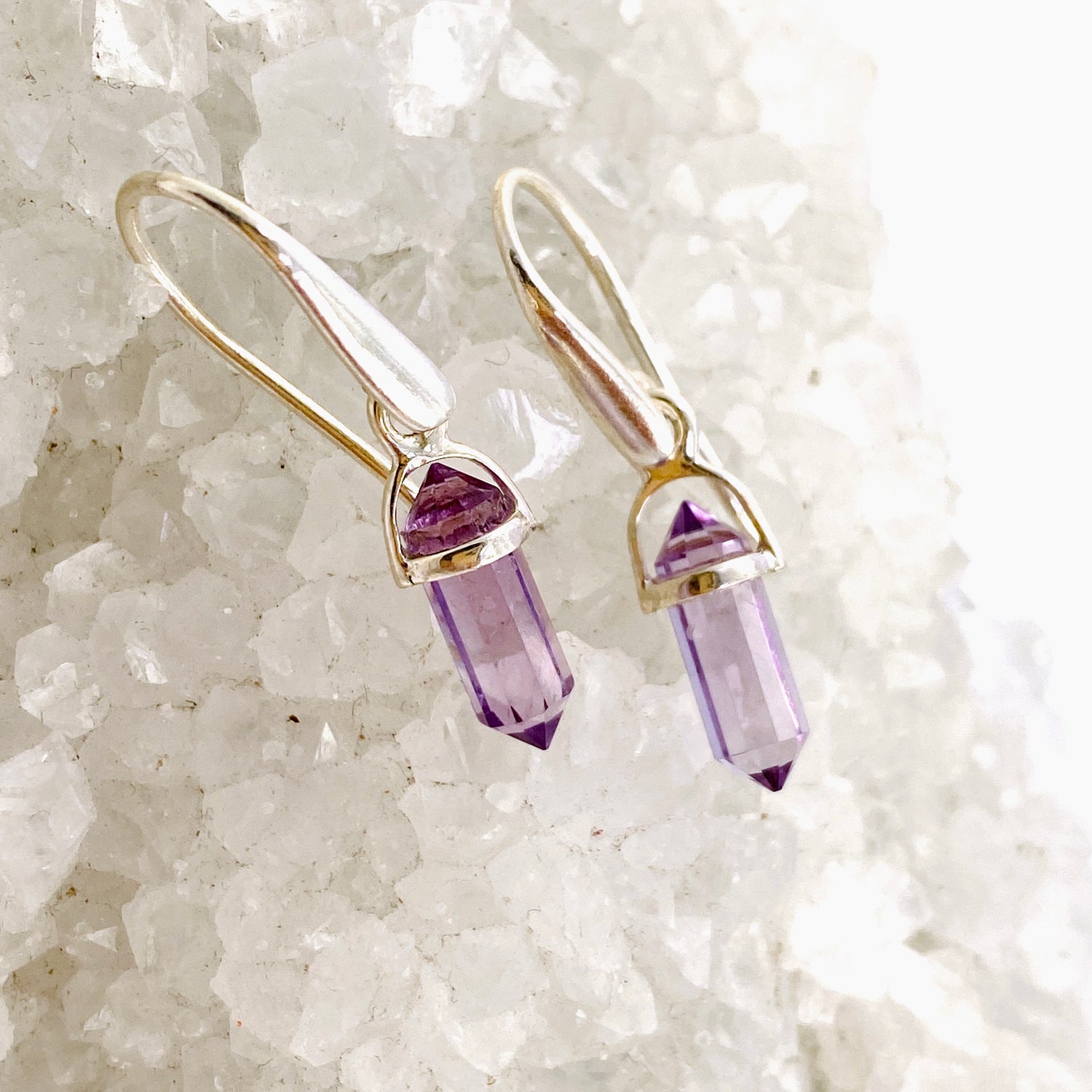 Gemstone Petite Double Point Earrings PEGJ308