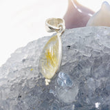 Golden Rutile Quartz Petite Teardrop Pendant KPGJ4384 - Nature's Magick