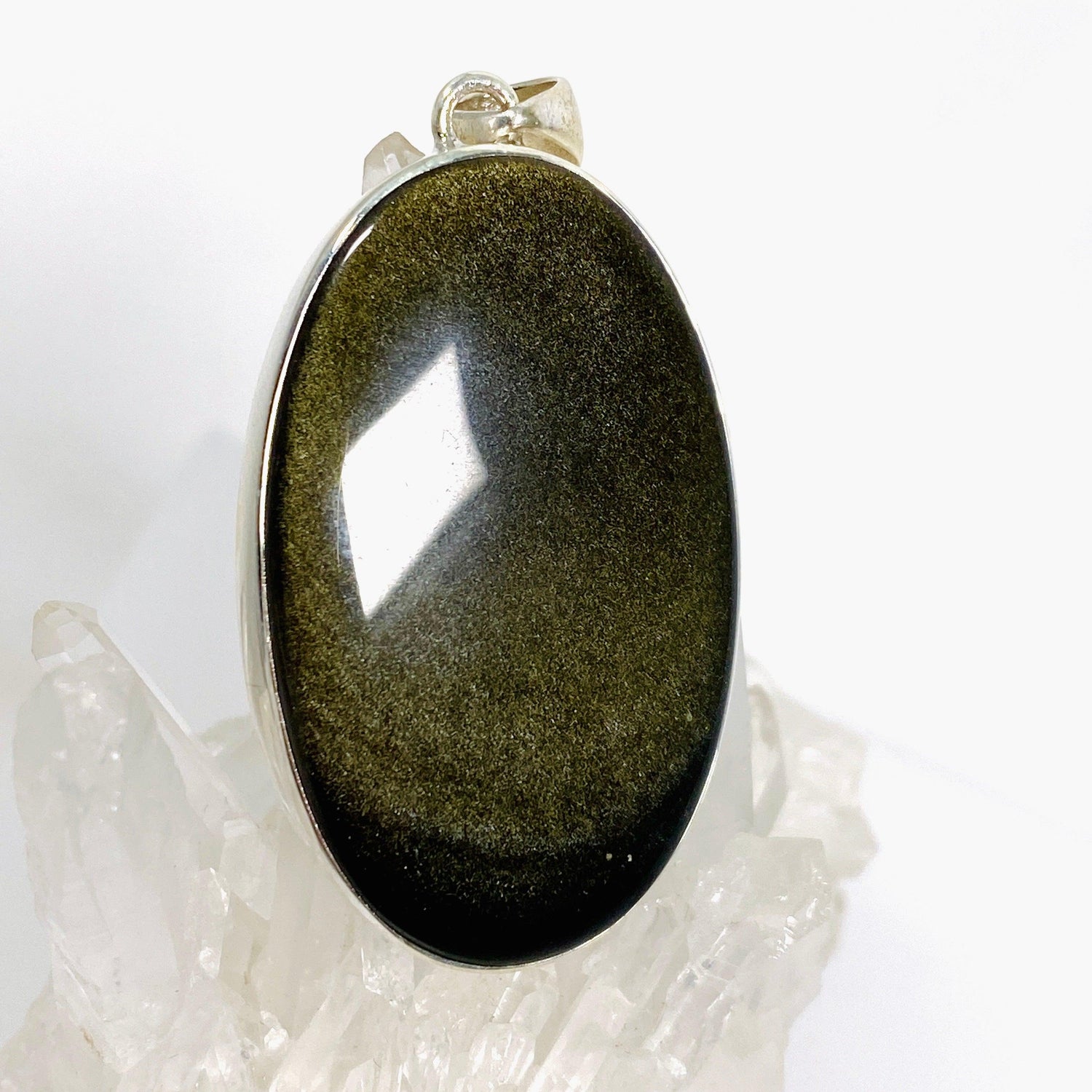 Goldsheen Obsidian oval pendant KPGJ3888 - Nature's Magick