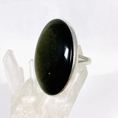 Goldsheen Obsidian oval ring s.11 KRGJ2920 - Nature's Magick