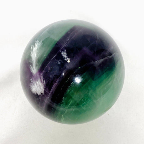 Green and Purple Fluorite Sphere FLS-13 - Nature's Magick
