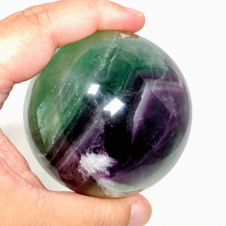 Green and Purple Fluorite Sphere FLS-13 - Nature's Magick