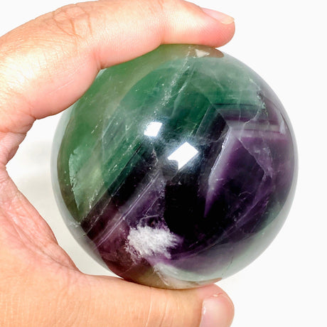 Green and Purple Fluorite Sphere FLS-13 - Nature's Magick
