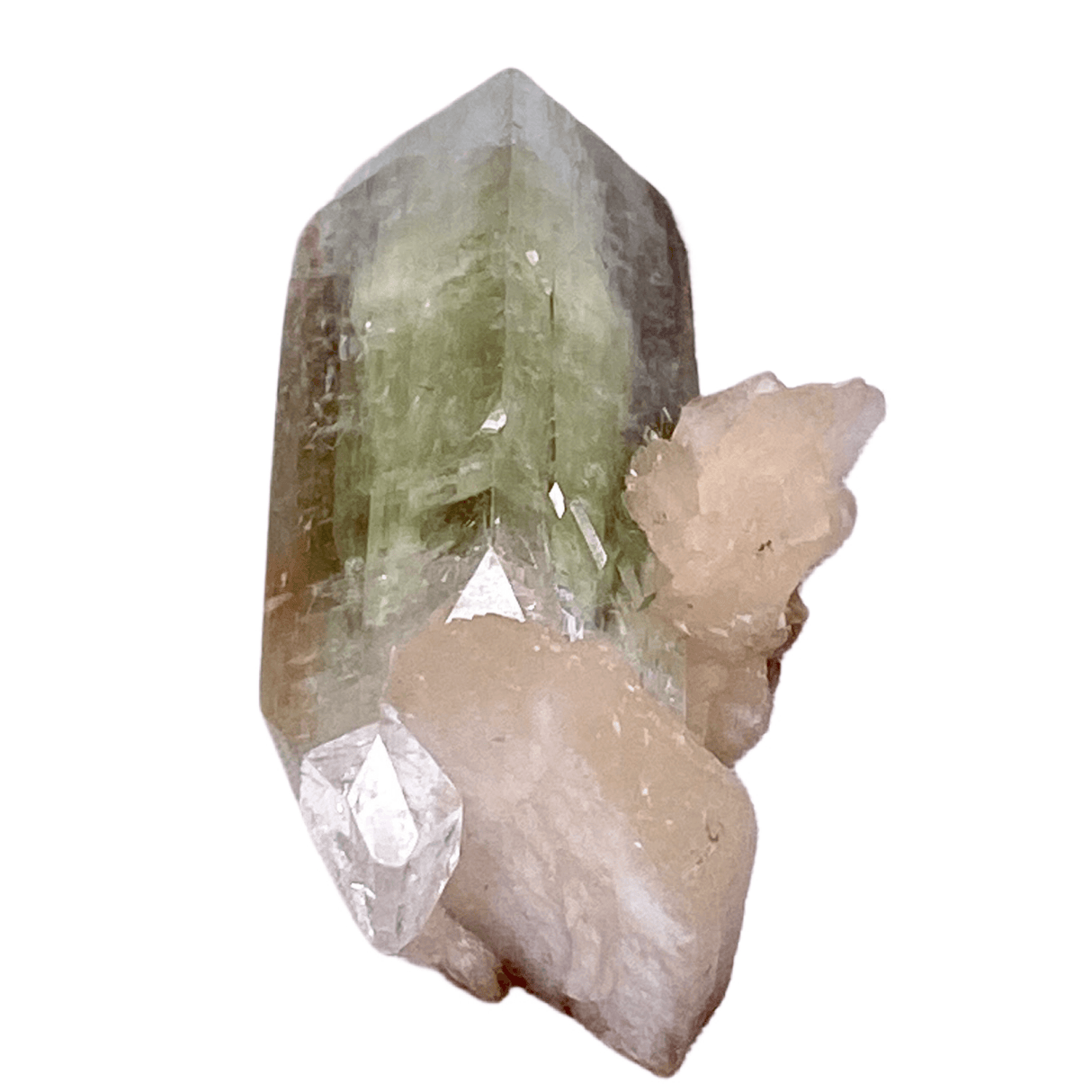 Green Apophyllite on Stilbite from Pachora, India GAS-24 - Nature's Magick