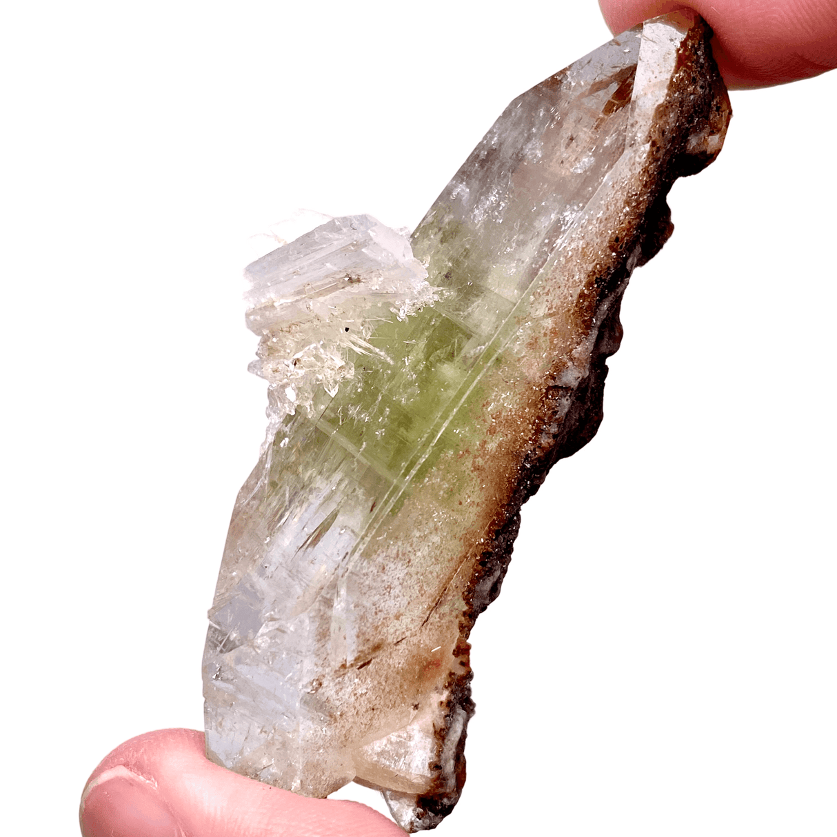 Green Apophyllite on Stilbite from Pachora, India GAS-28 - Nature's Magick