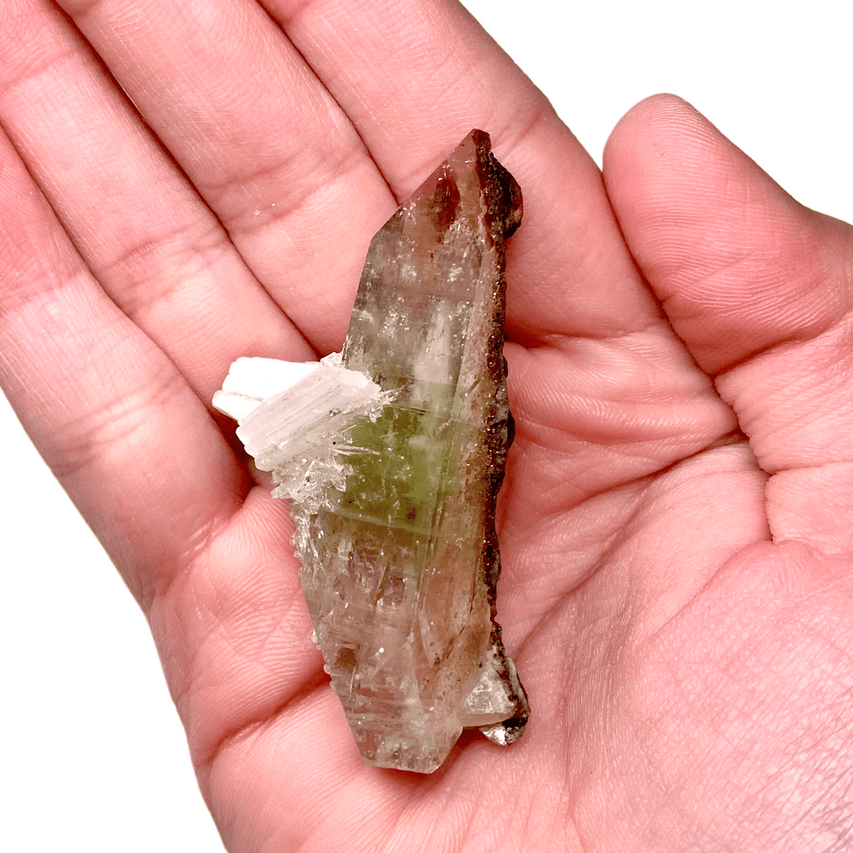 Green Apophyllite on Stilbite from Pachora, India GAS-28 - Nature's Magick