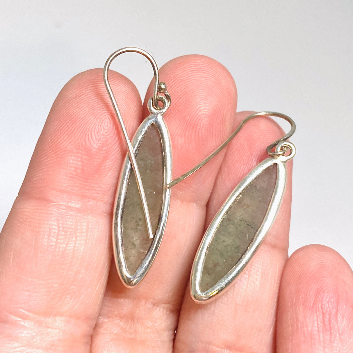 Green Aventurine Marquise Cabochon Earrings KEGJ1554