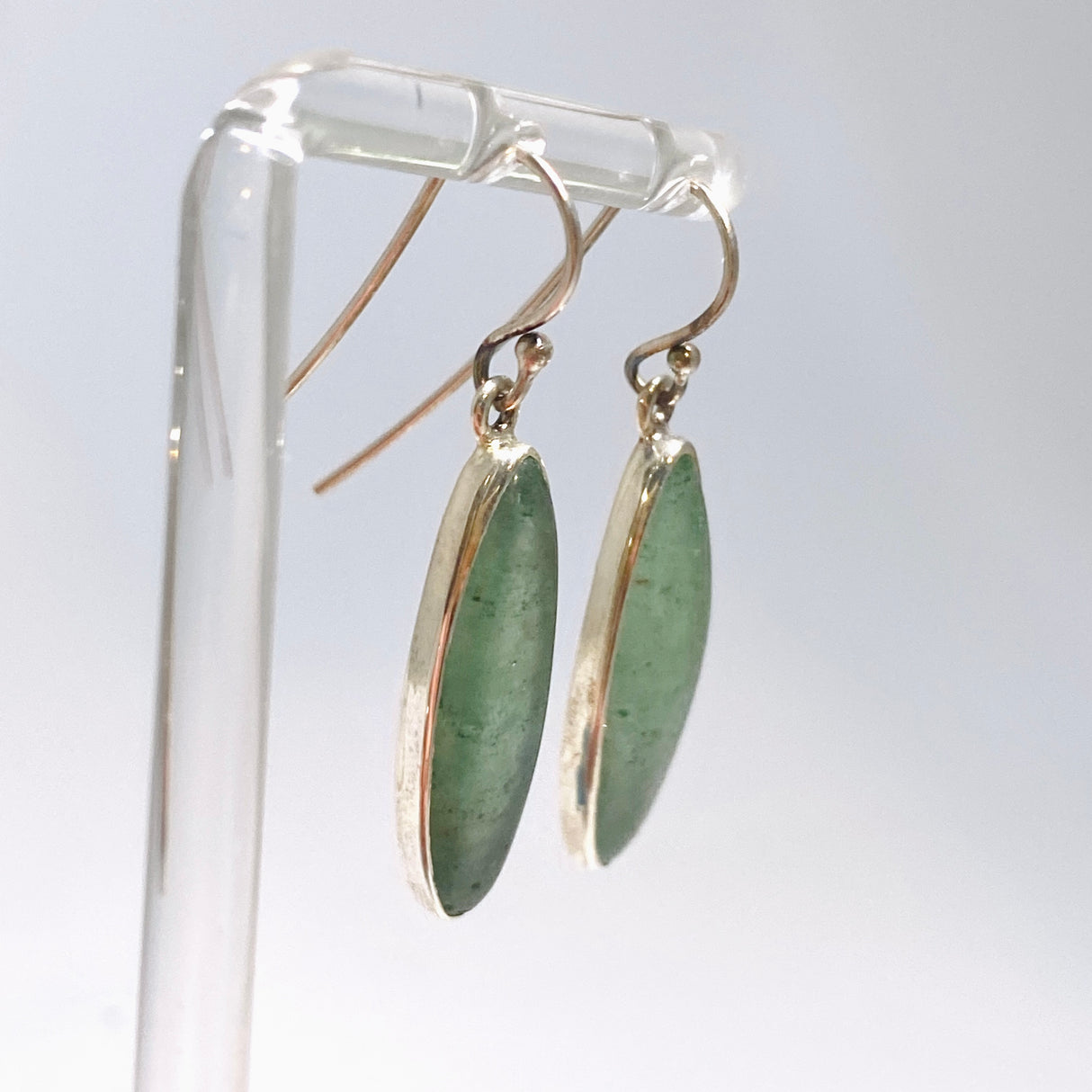 Green Aventurine Marquise Cabochon Earrings KEGJ1554