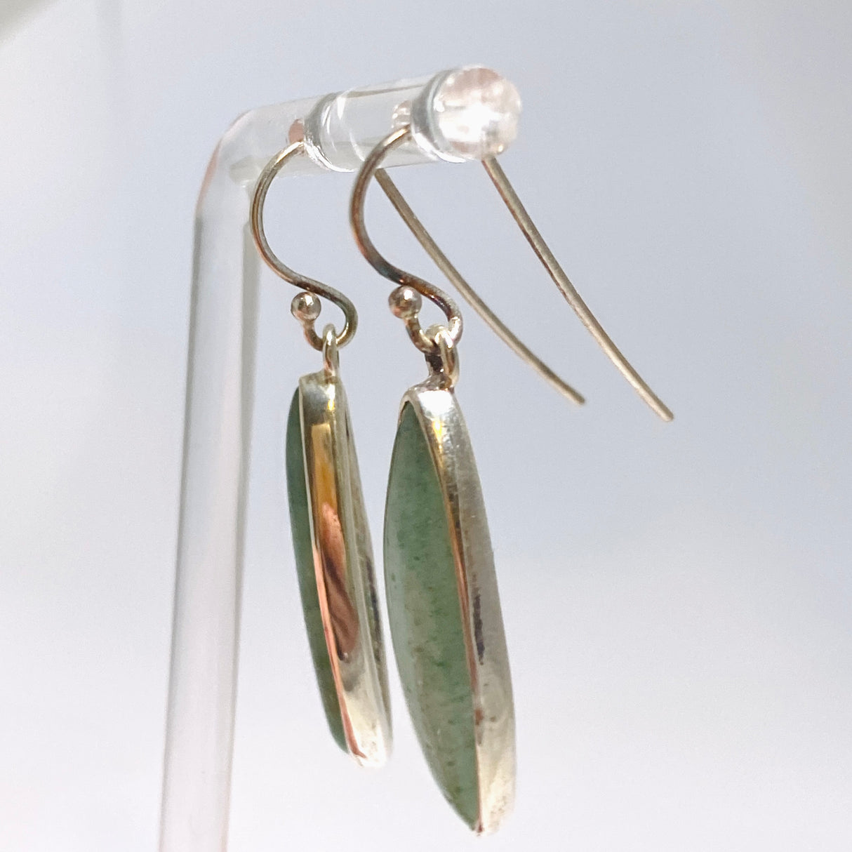 Green Aventurine Marquise Cabochon Earrings KEGJ1554