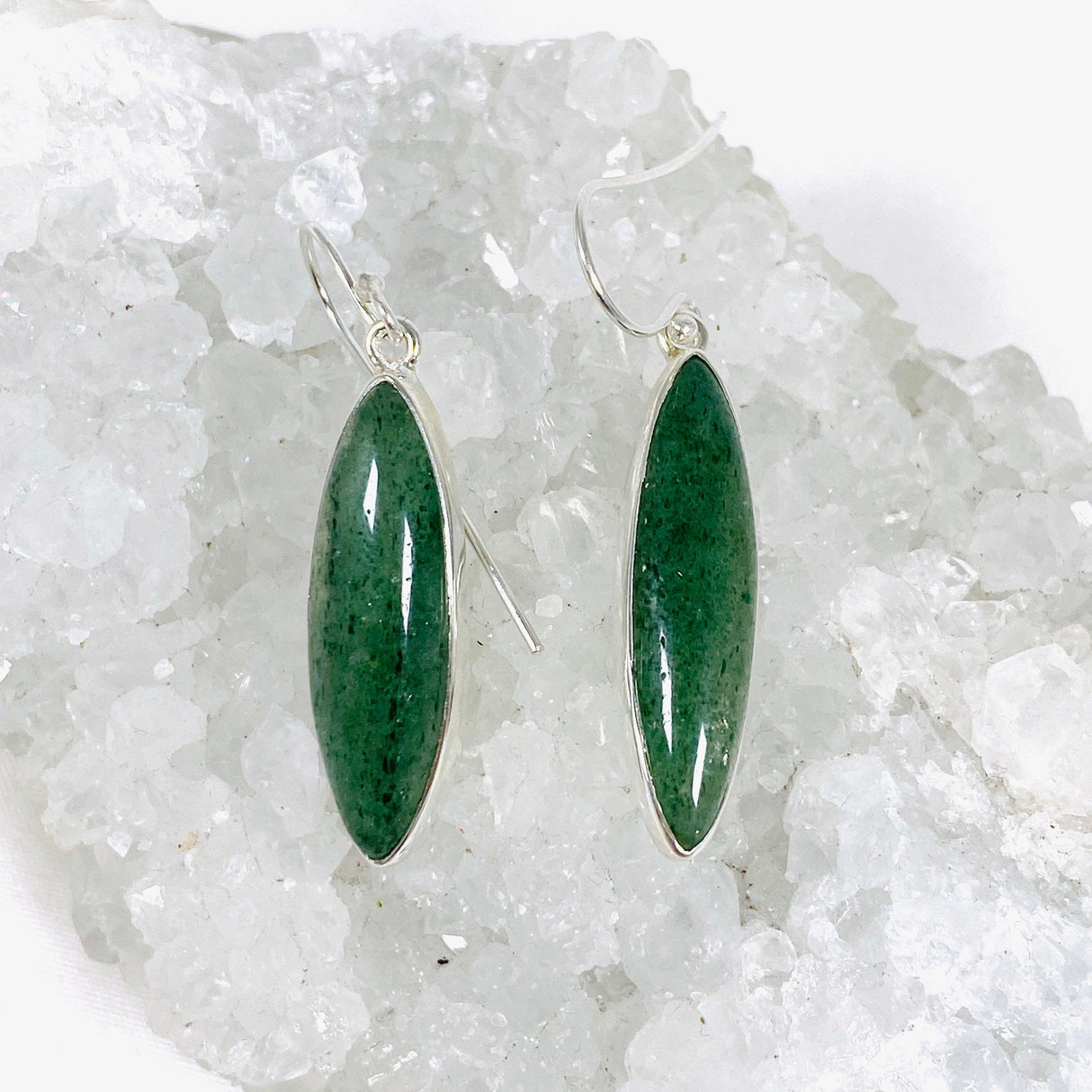 Green Aventurine Marquise Earrings KEGJ1413 - Nature's Magick