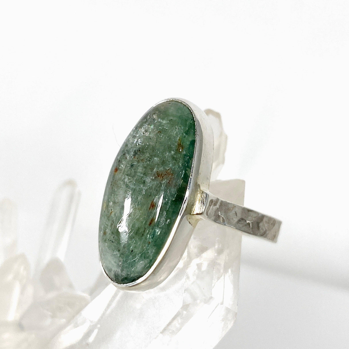 Green Kyanite oval ring s.8 KRGJ2712 - Nature's Magick